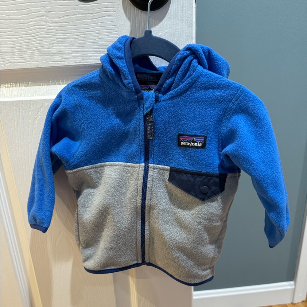Patagonia Baby Micro D snap jacket size 3-6 months